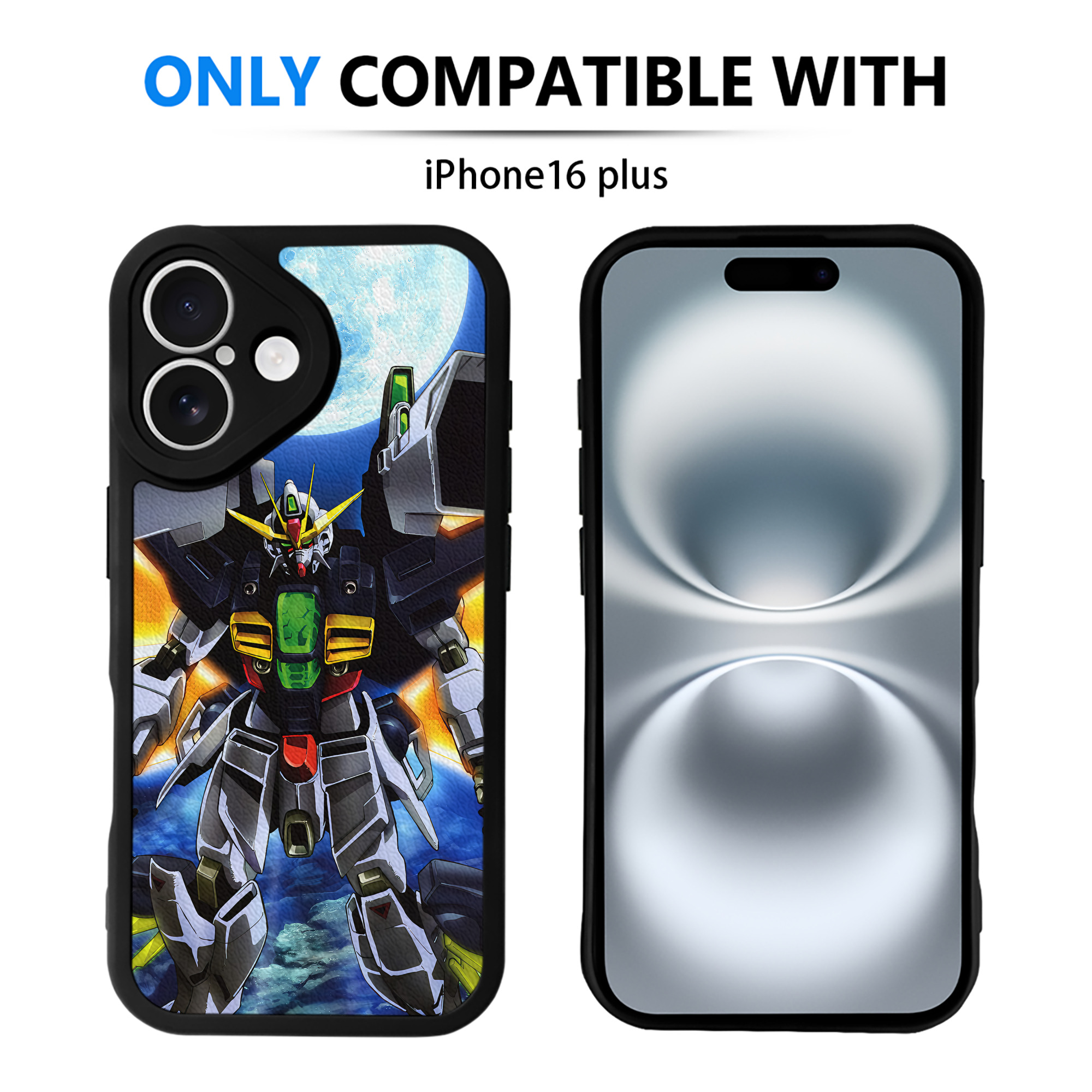 （画像用） 機動戦士ガンダム Mobile Suit Gundam 【iPhone 16シリーズ対応】シリコンスマホケース（レザー調） 材質：シリコン